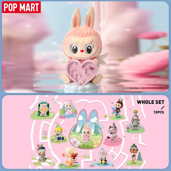 Box sigillata Pop Mart Finding MOKOKO Series con grafica Labubu