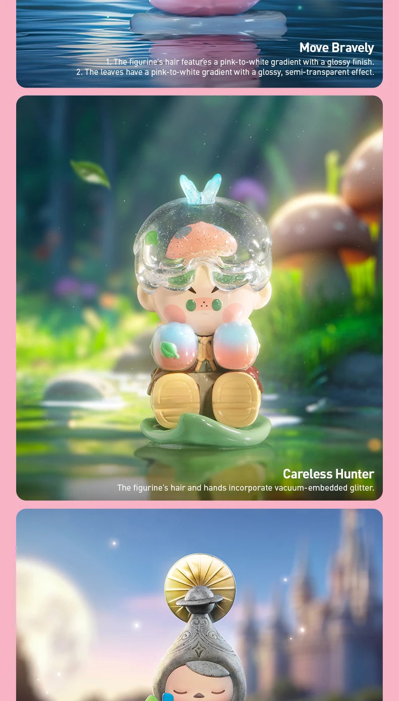 Mokoko figura segreta “Heart Maze” Labubu in cartone blind box