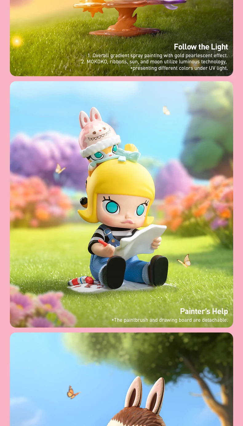 Mokoko figura segreta “Heart Maze” Labubu in cartone blind box