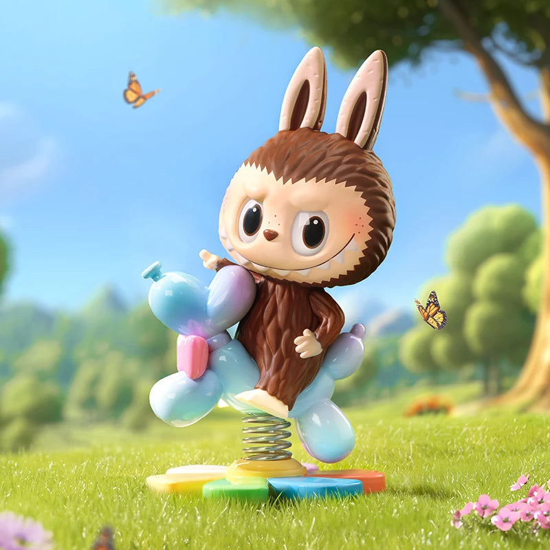 Box sigillata Pop Mart Finding MOKOKO Series con grafica Labubu