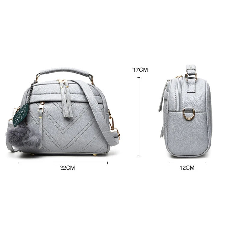 Borsa donna grande capacità ricamata con nappine – crossbody & tote 2025, borsa spalla elegante / uso quotidiano