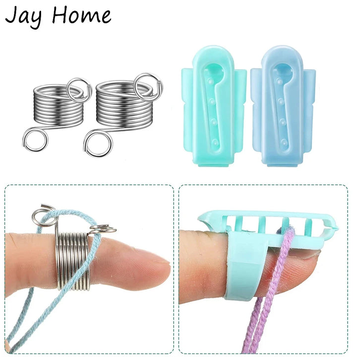 Set di anelli guida per filo – 4 pezzi, regolabili, in metallo