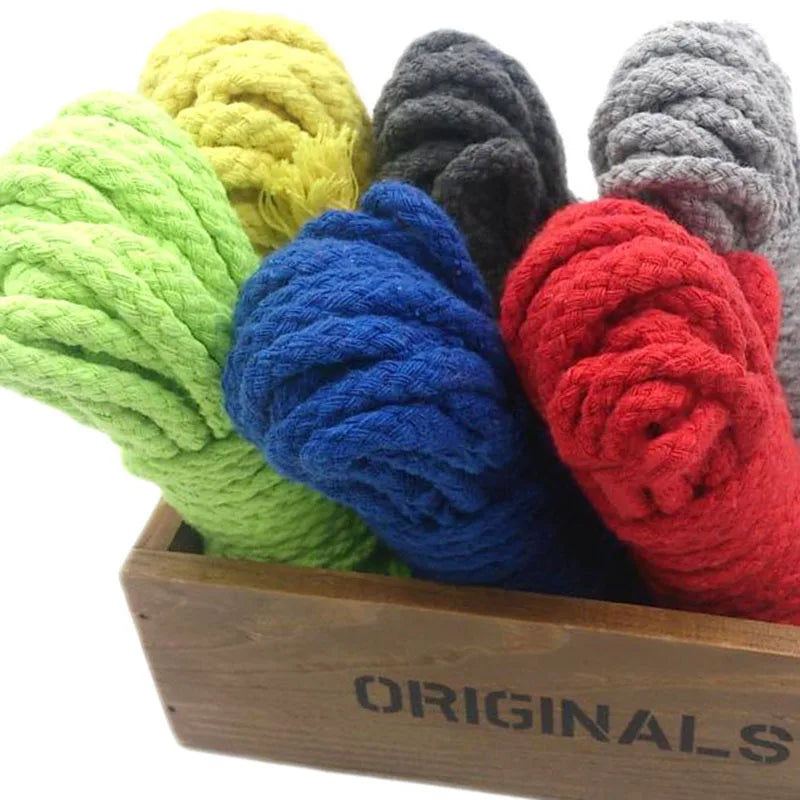 Cordoncino in cotone intrecciato 8 mm – Spago artigianale 20 m per borse, accessori DIY e progetti fai-da-te