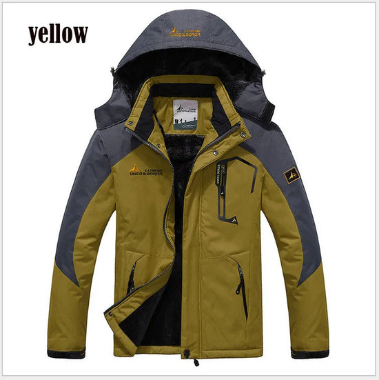 Parka uomo invernale con cappuccio pelliccia sintetica – giacca antivento + imbottita per freddo, stile militare hooded anorak