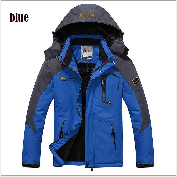 Parka uomo invernale con cappuccio pelliccia sintetica – giacca antivento + imbottita per freddo, stile militare hooded anorak