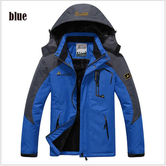 Parka uomo invernale con cappuccio pelliccia sintetica – giacca antivento + imbottita per freddo, stile militare hooded anorak