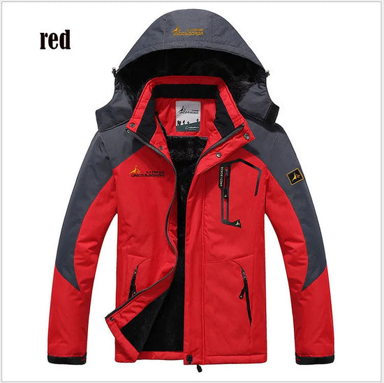 Parka uomo invernale con cappuccio pelliccia sintetica – giacca antivento + imbottita per freddo, stile militare hooded anorak
