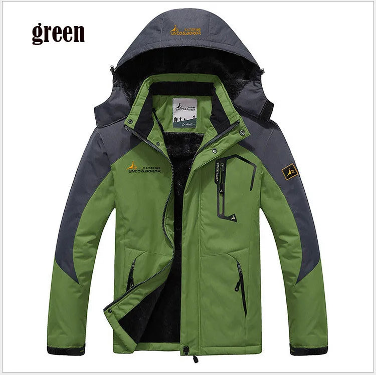 Parka uomo invernale con cappuccio pelliccia sintetica – giacca antivento + imbottita per freddo, stile militare hooded anorak