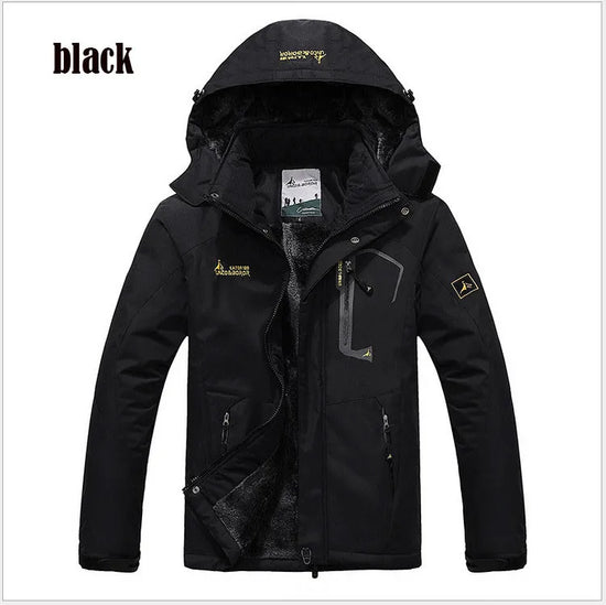 Parka uomo invernale con cappuccio pelliccia sintetica – giacca antivento + imbottita per freddo, stile militare hooded anorak