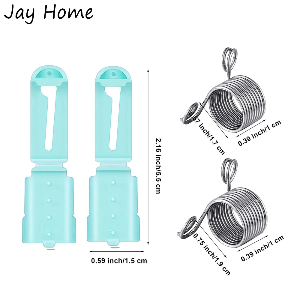 Set di anelli guida per filo – 4 pezzi, regolabili, in metallo