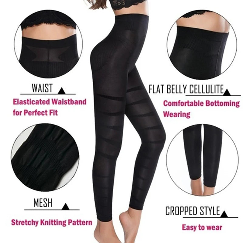 Leggings Modellanti Anticellulite Vita Alta – Shapewear Snellente Push Up Glutei