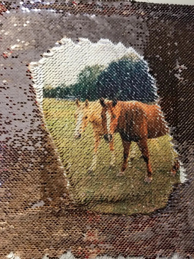 Fodera per Cuscino Personalizzata con Paillettes – Decorativa, Trasformabile Selfie
