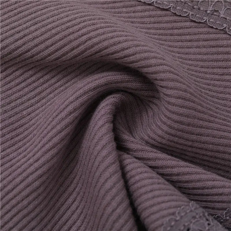 Set perizomi donna seamless in cotone + pizzo – vita bassa, T-back, soft comfort, taglie da M a 2XL