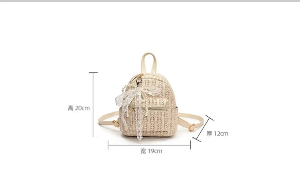 Zaino Mini Donna in Paglia 2025 – Casual Estivo e Versatile