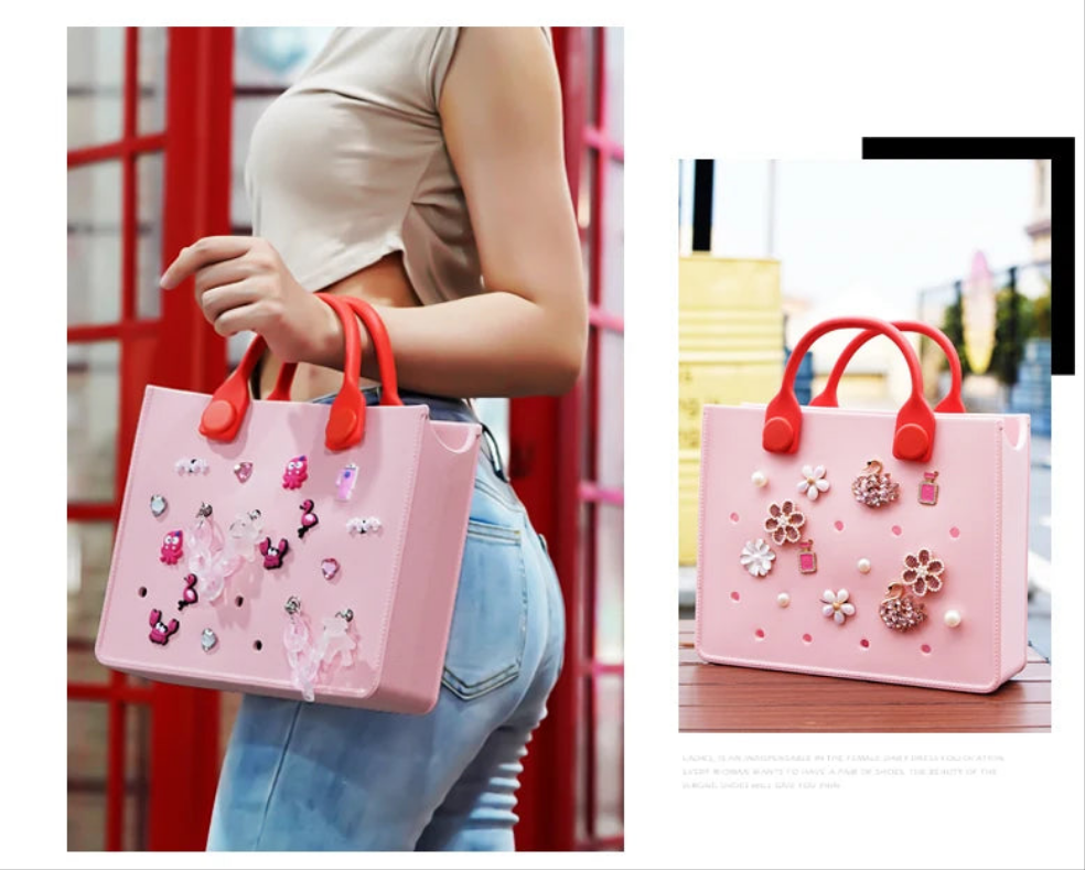 Borsa Bogg Personalizzabile con Fori per Spille - 27 Colori