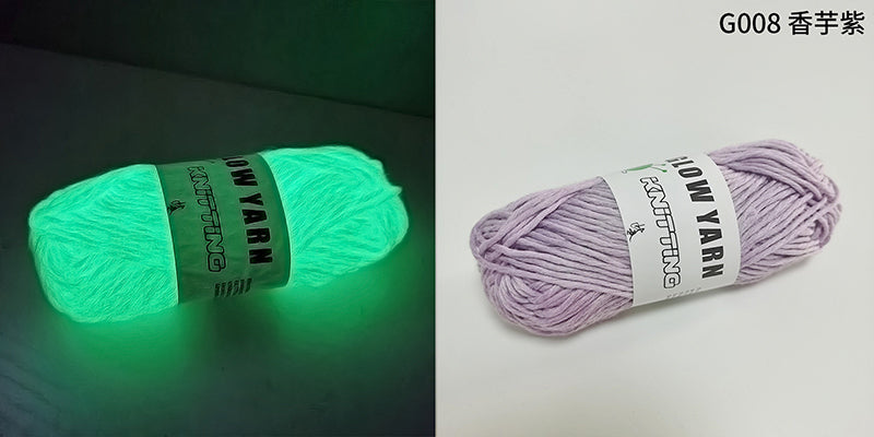 Filato luminoso in poliestere da 2 mm – Ideale per maglioni e cappelli che brillano al buio