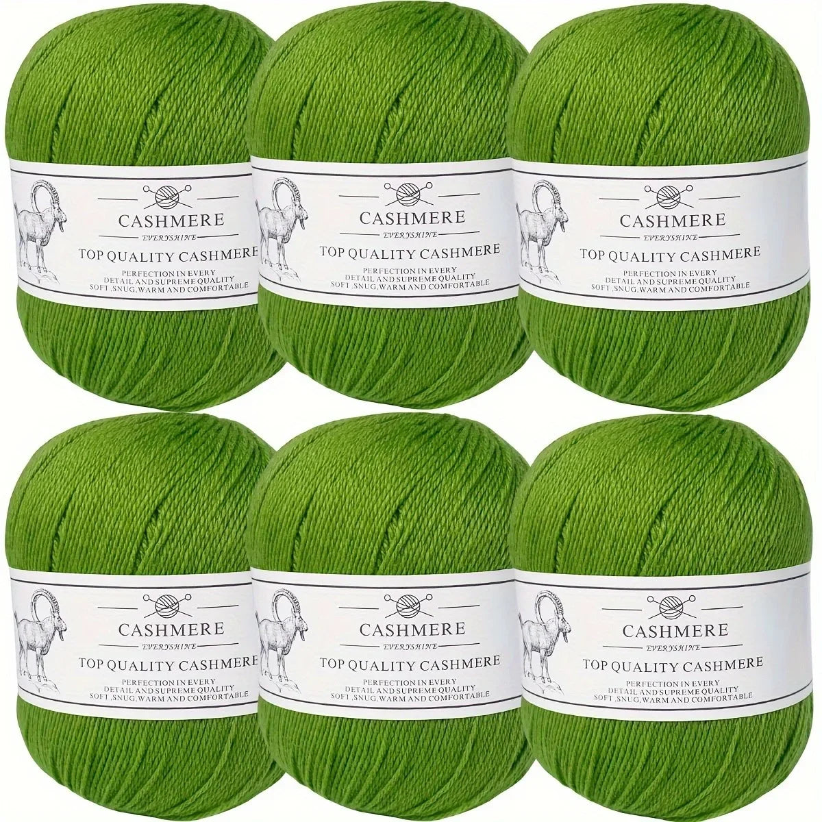 Set 6 gomitoli filo cashmere donna – Lana alta qualità per maglioni, sciarpe, cappelli e progetti fai-da-te