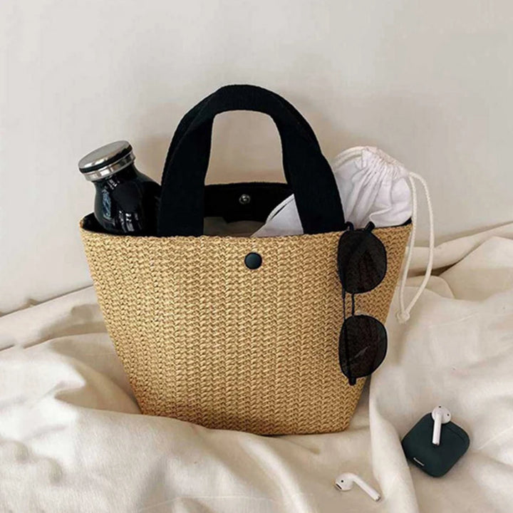 Borsa Mare in Paglia Intrecciata Donna – Grande Capacità Estiva