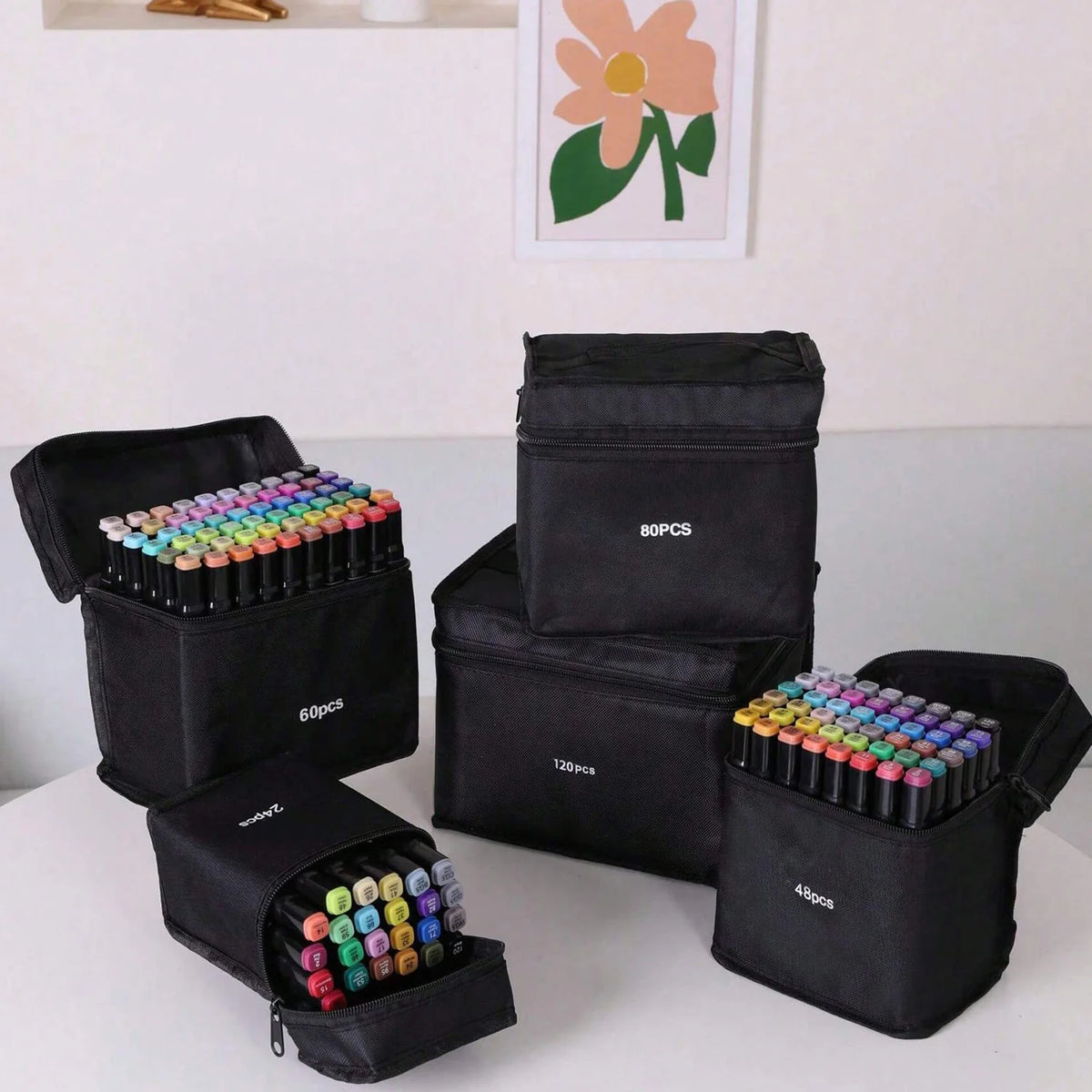 Pennarelli ad Alcool Doppia Punta – Set Artistico per Disegno e Colorazione