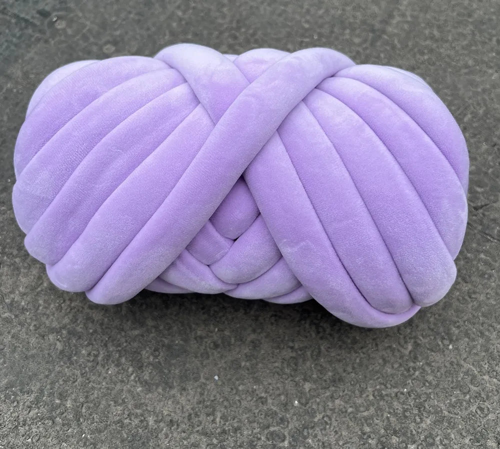 Filato marshmallow super chunky velluto 1 kg – “super velvet” grosso per coperte gigantissime, progetti fai-da-te morbidi