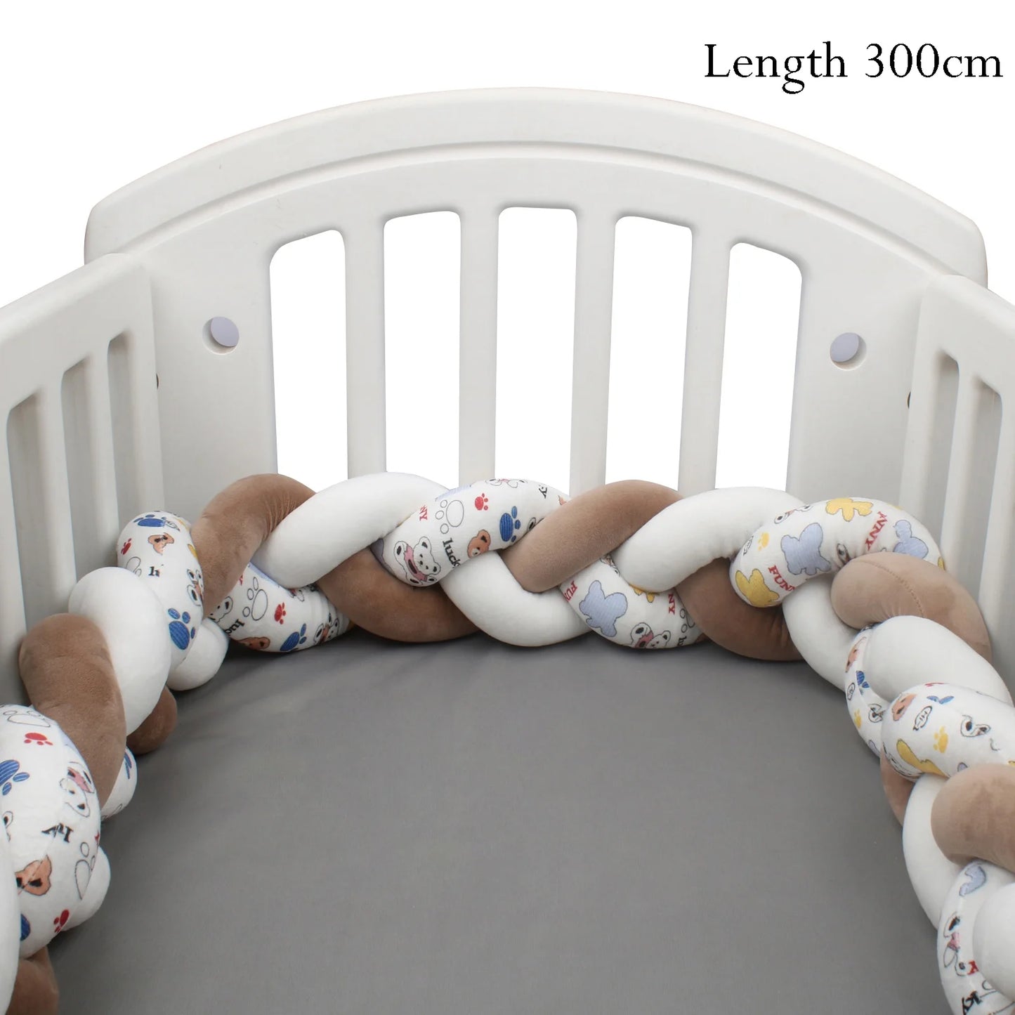 Protezione Culla Neonati Treccia / Nodo – Paracolpi Bumper marshmallow per Lettino 1-4M