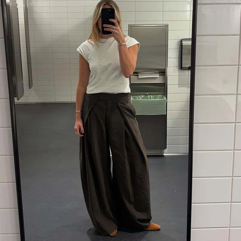 Pantaloni Oversize Donna Eleganti – Wide Leg Minimal Chic