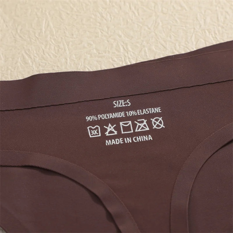 Set 7 pezzi perizomi donna seamless in ice-silk – vita bassa, T-back ultra sottile, mutandine low-waist comfort e invisibili