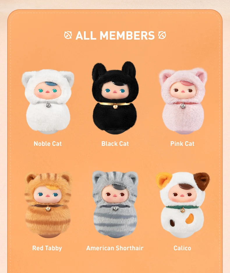 Pop Mart Pucky Kitty Blind Box – Gatto Peluche Misterioso da Collezione