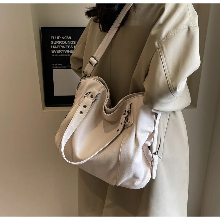 Soft Interior Compartment Shoulder Bags 2025 High Quality Contrasting Colors Bags for Women Fashion Zipper Pu Women's Handbags