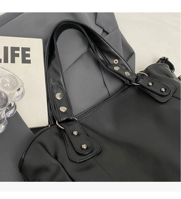 Soft Interior Compartment Shoulder Bags 2025 High Quality Contrasting Colors Bags for Women Fashion Zipper Pu Women's Handbags