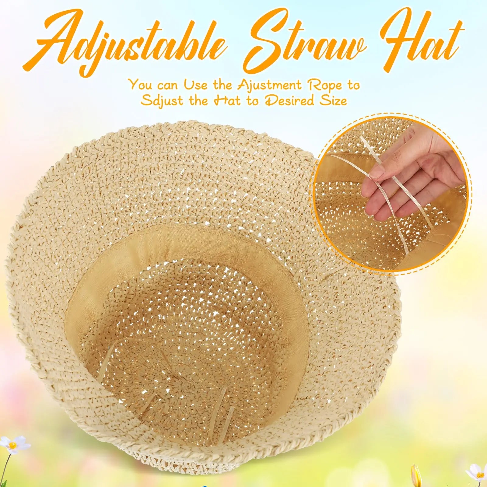 Cappello Estivo Donna in Paglia Khaki Beige o Rosa – Protezione UV e Stile Casual per la Spiaggia