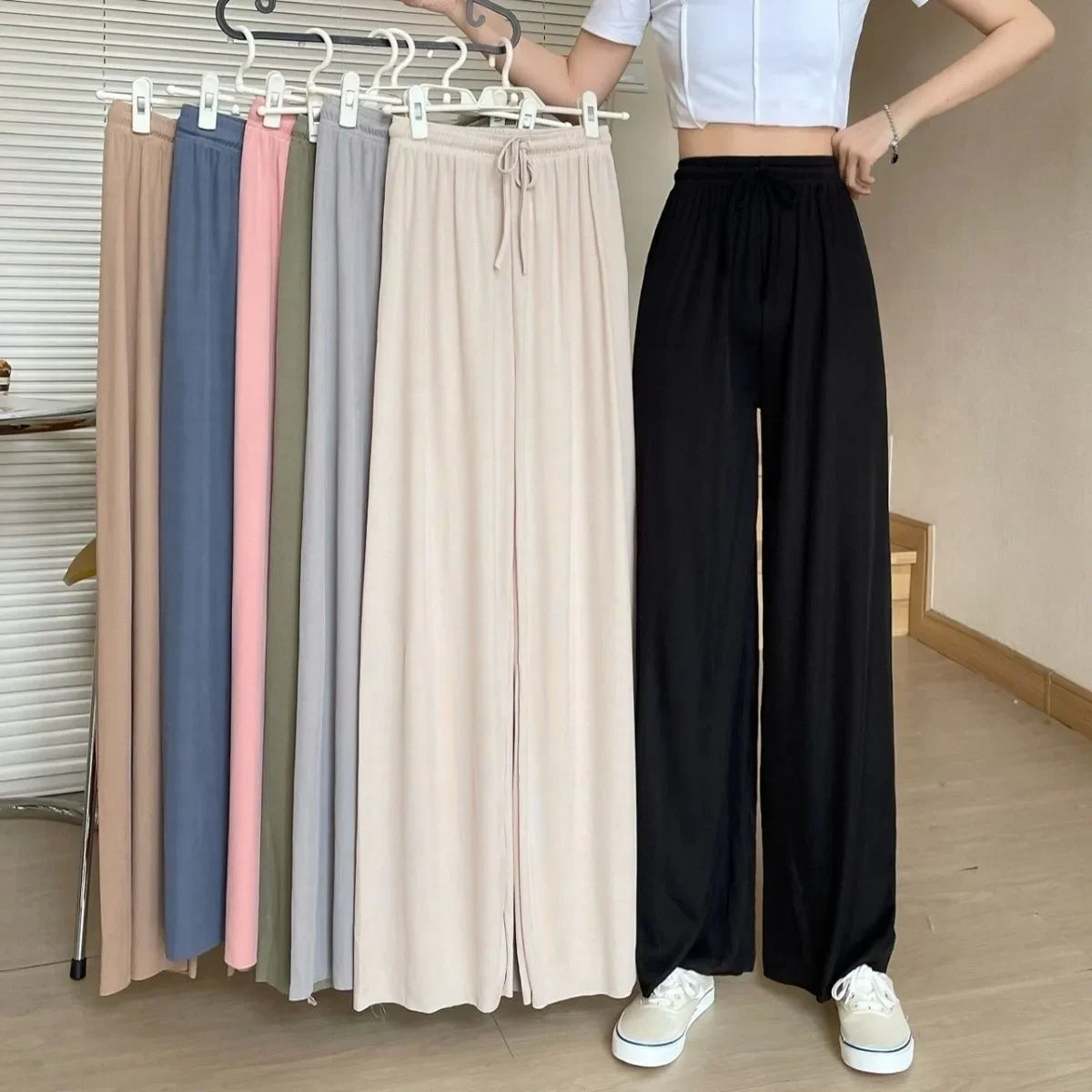 Pantaloni donna larghi leggeri – Eleganti e Comodi