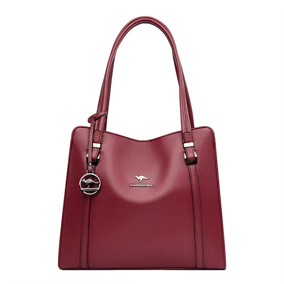 Borsa a tracolla donna con tasche e scomparti - Bordeaux, codice 1