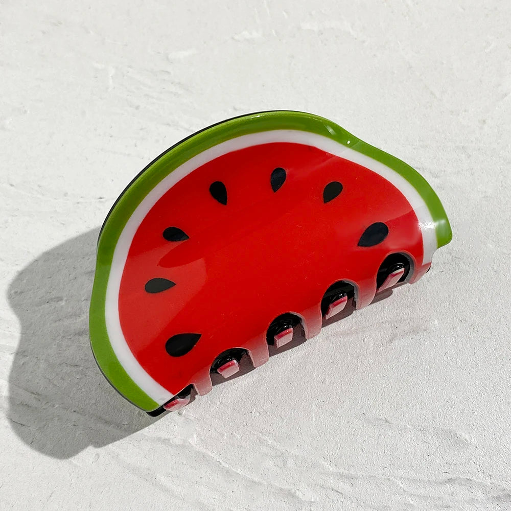 Pinza Capelli Frutta Kawaii – Clip Acrilica Grande Donna