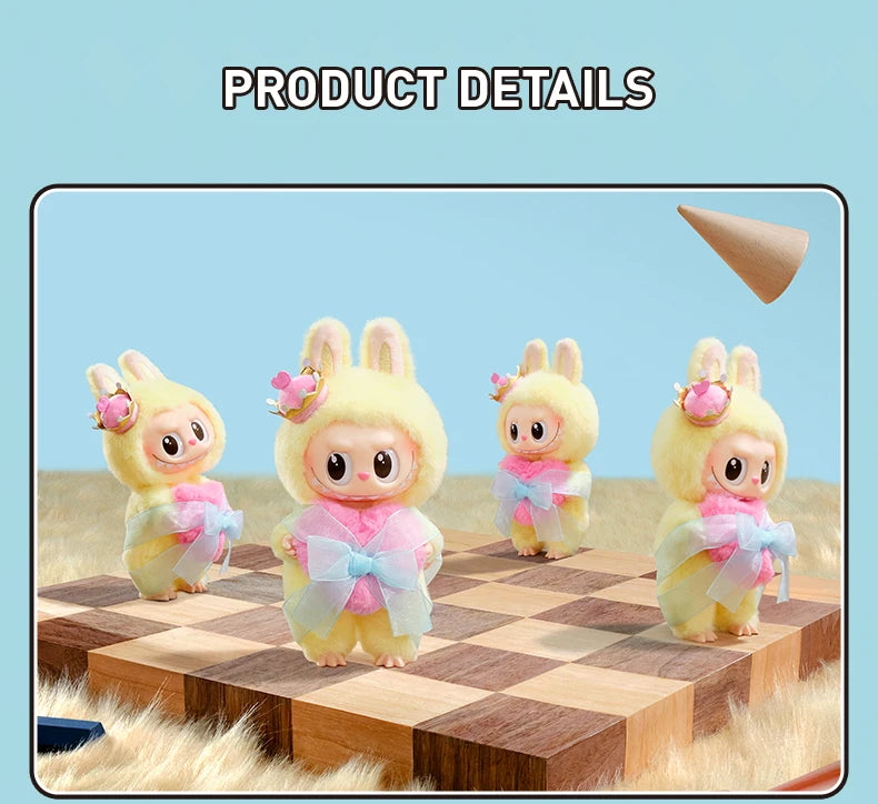 POP MART The Monsters Let’s Checkmate Vinyl Plush Hanging Card – Gadget da collezione, edizione limitata (2 pezzi max)