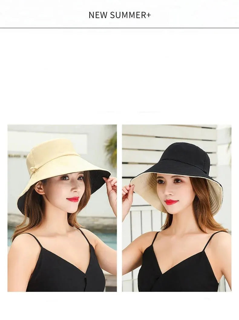 Cappello Estivo da Pescatore Donna – Visiera Larga Anti-UV Doppio Lato per Mare e Città