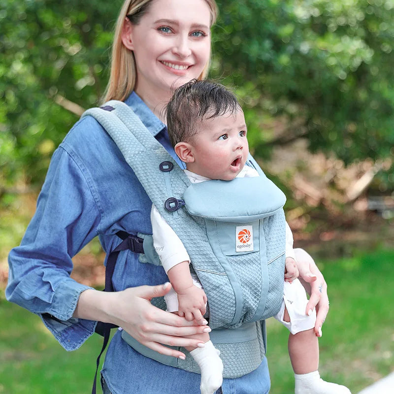 Marsupio Ergonomico Neonato‑Bimbo – Baby Carrier / Waist Stool Multifunzione (0‑36 mesi)