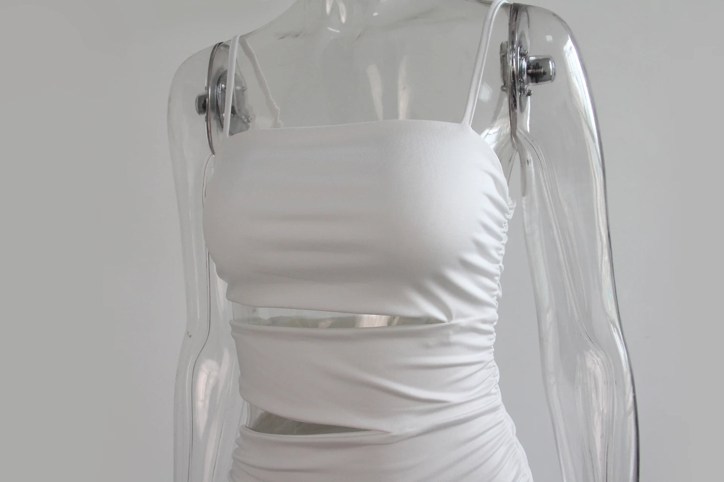 Mini Abito Bodycon da Donna – Spaghetti Strap, Backless, Estivo 2025