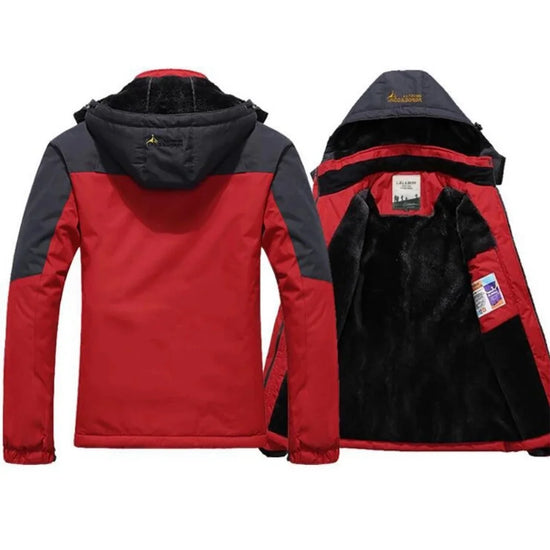 Parka uomo invernale con cappuccio pelliccia sintetica – giacca antivento + imbottita per freddo, stile militare hooded anorak