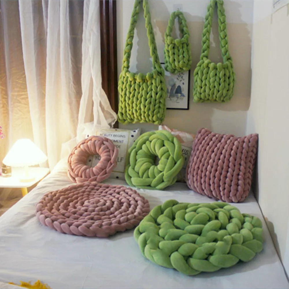 Filato marshmallow in velluto 1 kg – gomitol per ghirlande, borse all'uncinetto o progetti fai-da-te morbidi