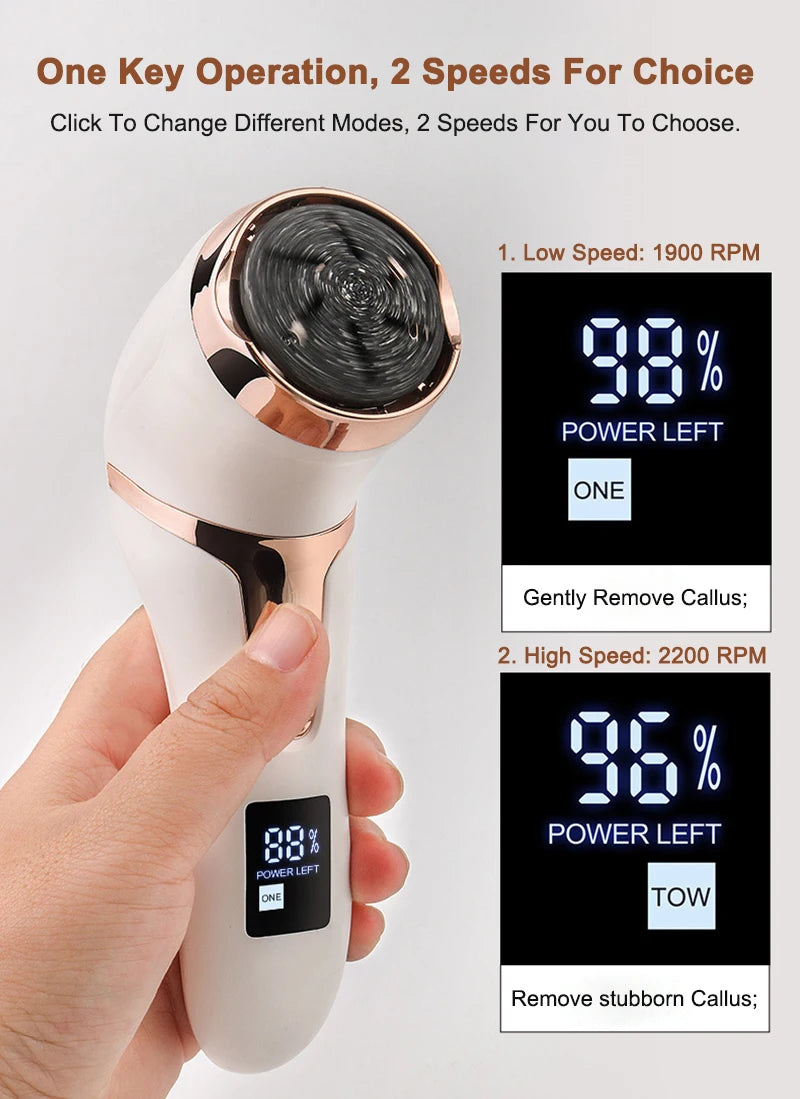 Rimuovi Calli Elettrico per Piedi – Pedicure Professionale Levigatore Talloni