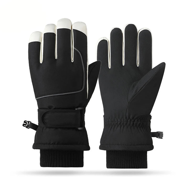 Guanti invernali impermeabili termici per uomo e donna – guanti da neve, sci, trekking, corsa, bici e moto, touchscreen, grip antiscivolo