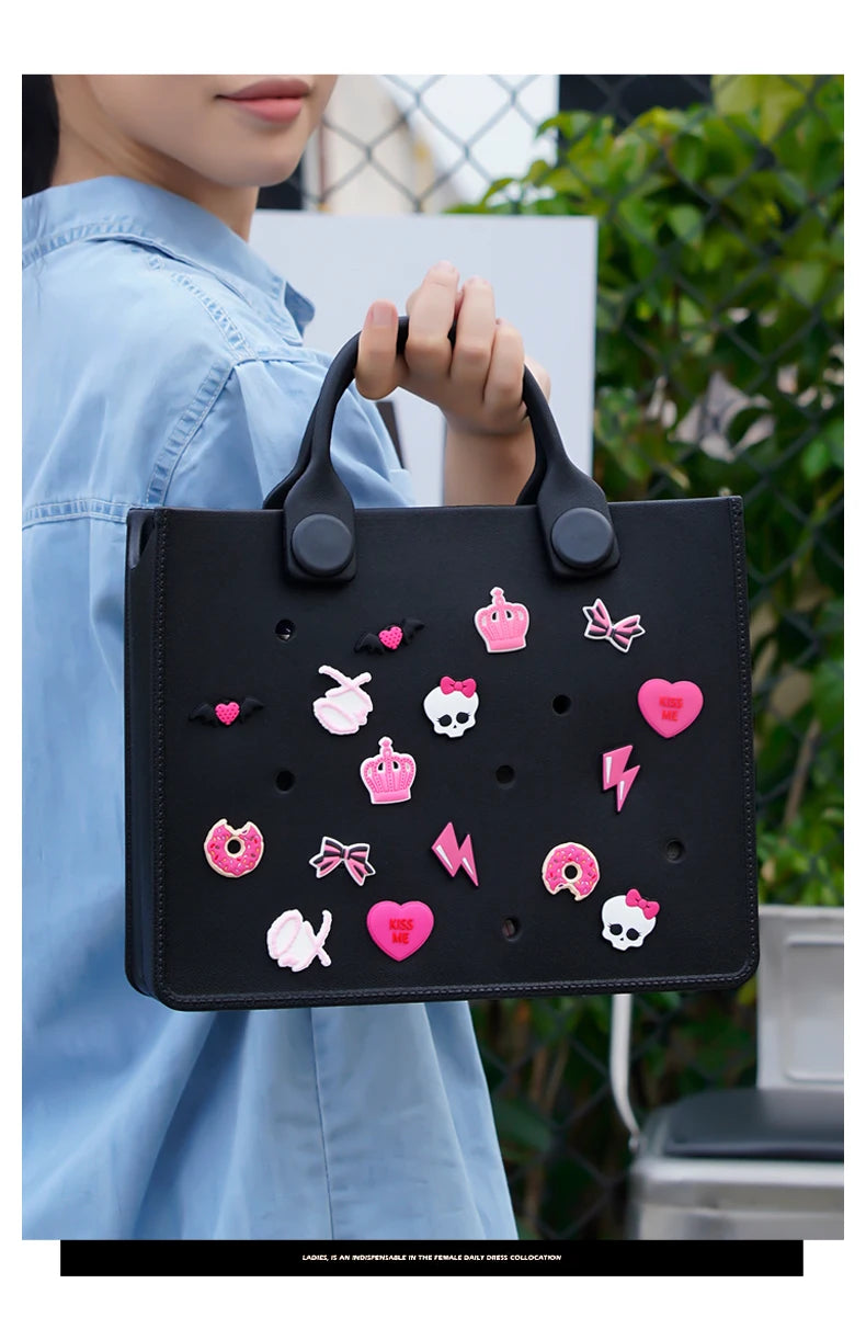 Borsa Bogg Personalizzabile con Fori per Spille - 27 Colori