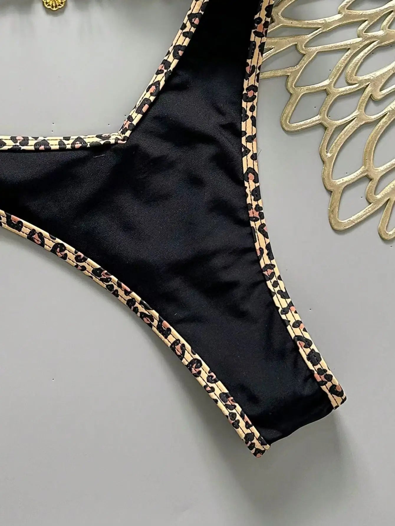 Micro Bikini Leopardato Sexy – Costume Push Up Donna