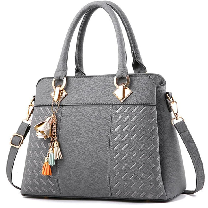 Borsa donna grande capacità ricamata con nappine – crossbody & tote 2025, borsa spalla elegante / uso quotidiano