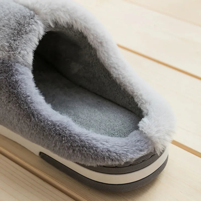 Ciabatte indoor unisex 2025 – suola alta in cotone, antiscivolo, pelose e super calde