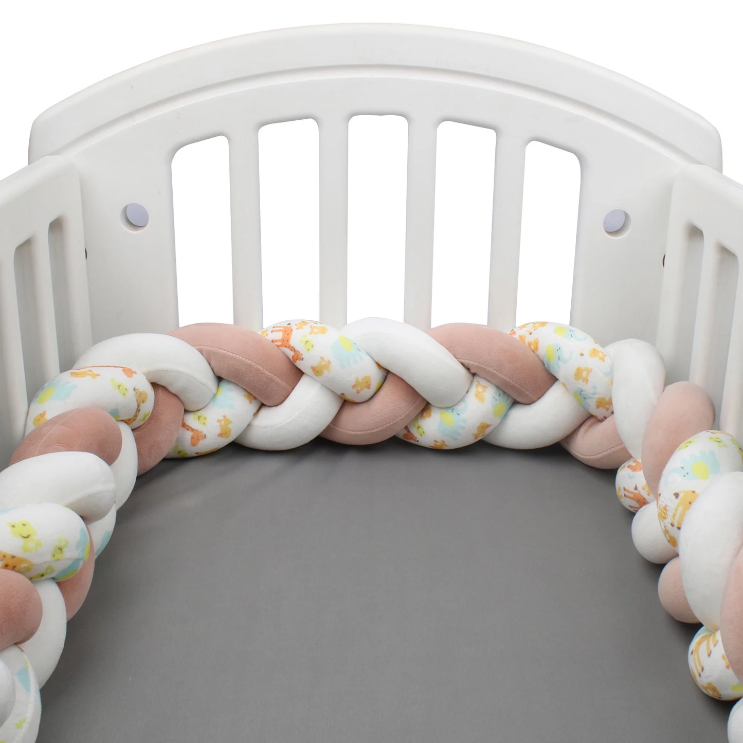 Protezione Culla Neonati Treccia / Nodo – Paracolpi Bumper marshmallow per Lettino 1-4M