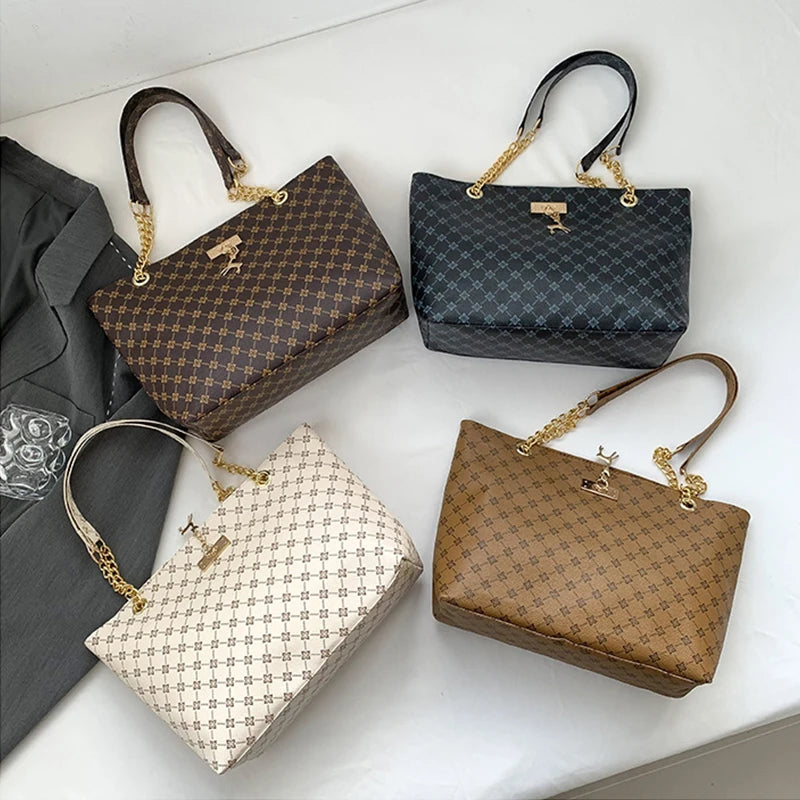 Borsa a mano in pelle morbida per presbiopia – Tote spaziosa con accessori pendenti, borsa a tracolla per donna