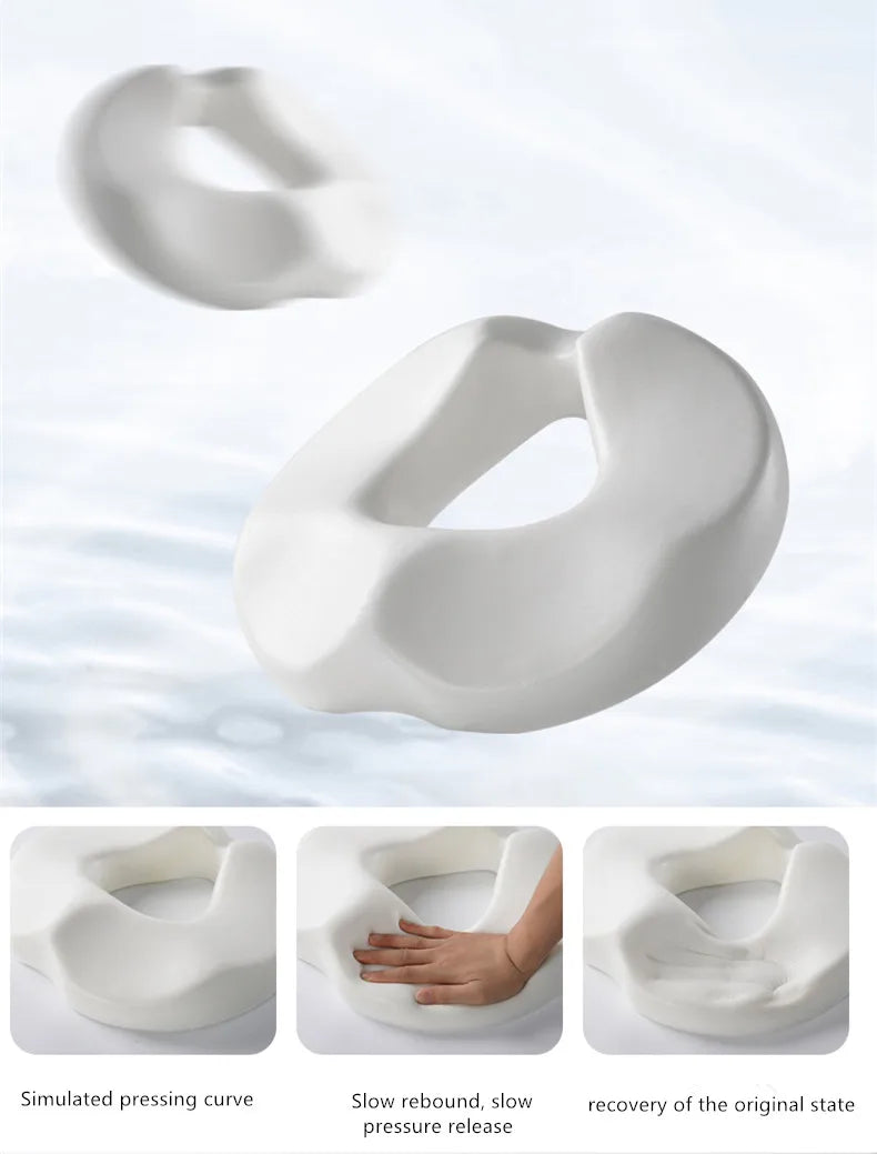 Cuscino Ortopedico Sedia Memory Foam – Supporto Antidolore Schiena e Coccige