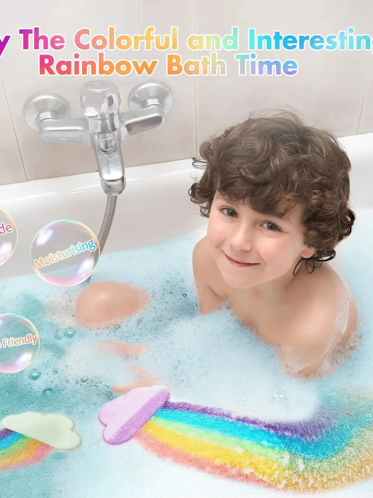 Bombe da Bagno Oceano Arcobaleno con Sorpresa – Bath Bomb Colorate per Bambini